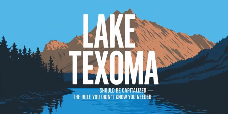 lake texoma should be capitalized