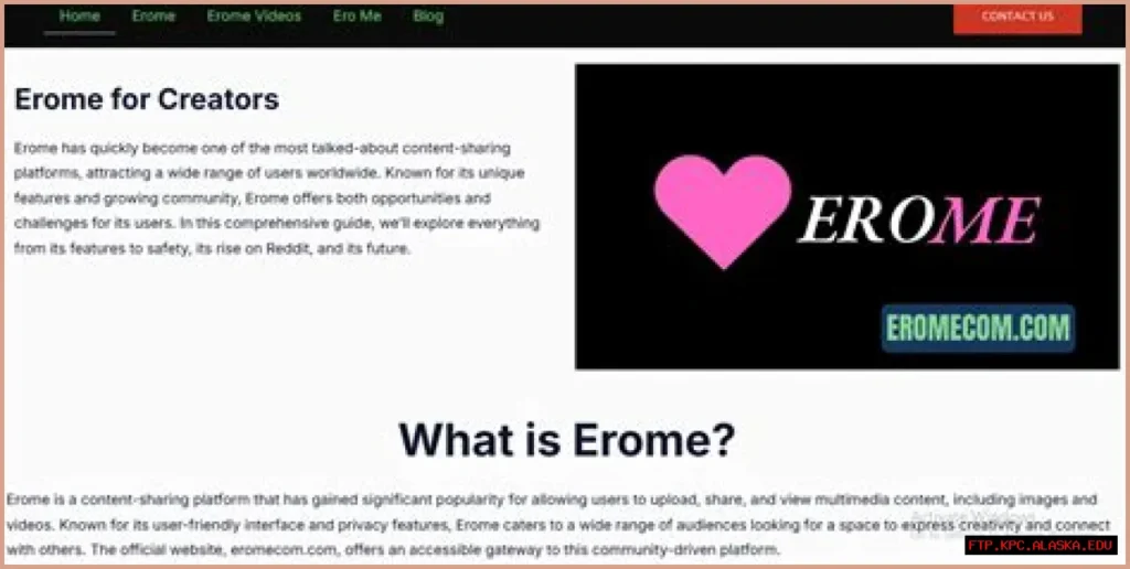 What is Erome