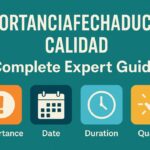 importanciafechaduracióncalidad